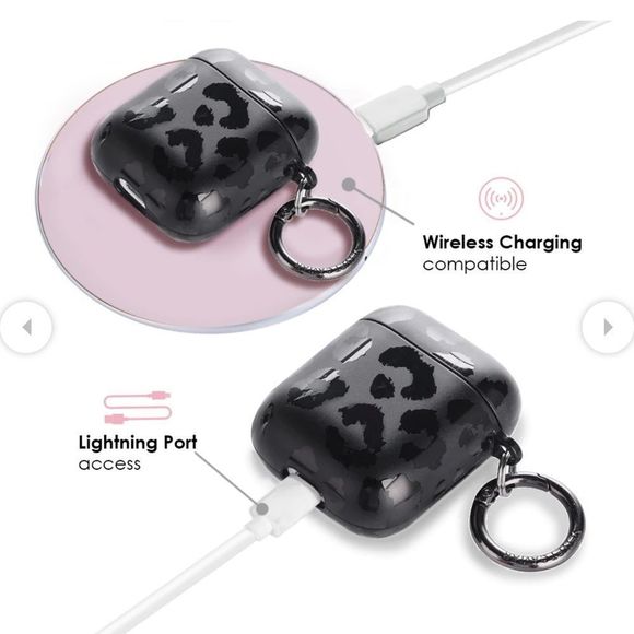 Black Leopard AirPod Case - Picture 4 of 5